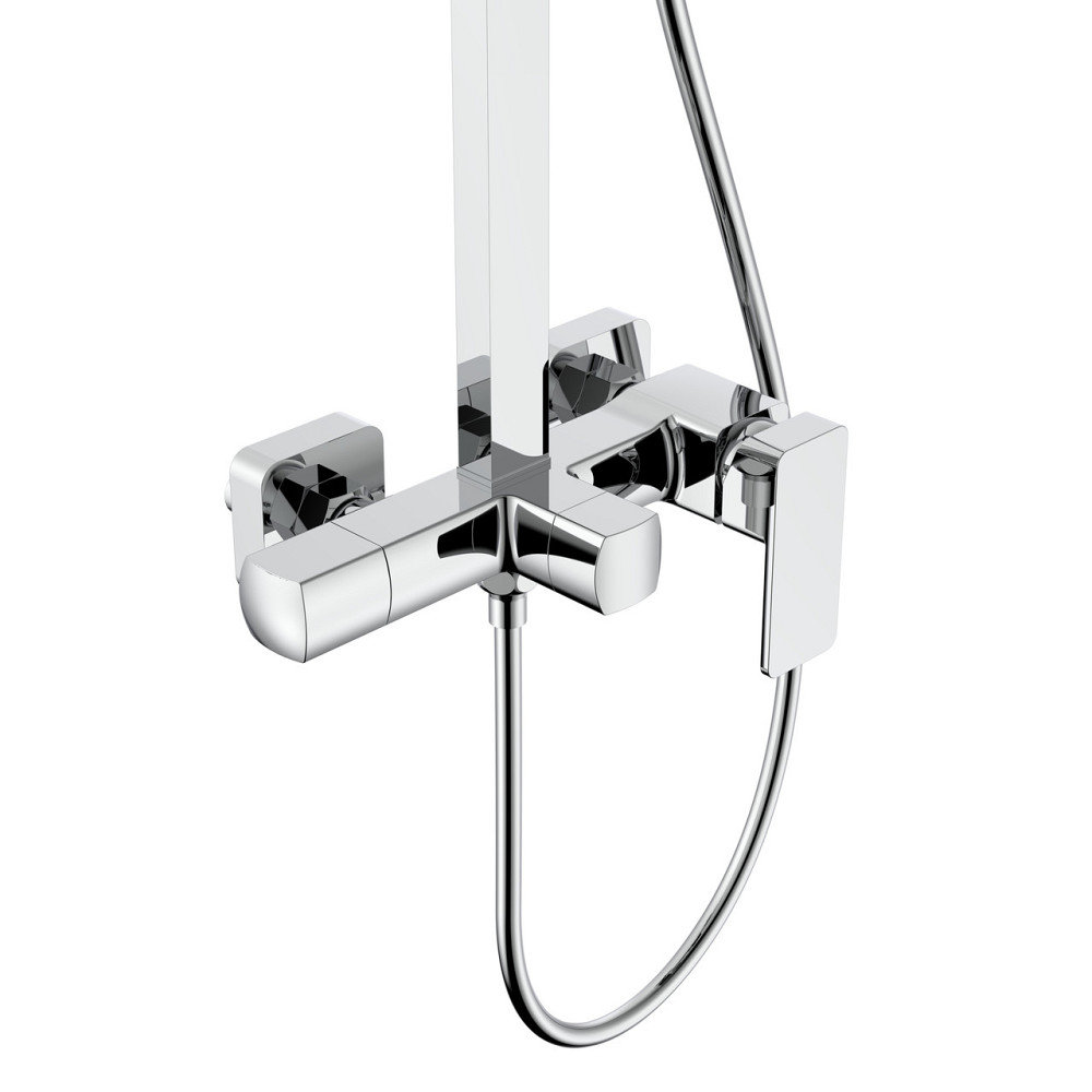 Душевая система для кабины Qtap Capricorn на три потребителя (с изливом) 53103KNC Chrome Киев - изображение 5