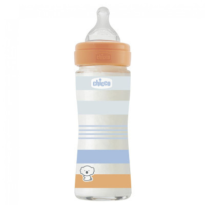 Бутылочка для кормления Chicco Well-Being силикон. от 0 мес, быстрый поток, 240 мл (28721.21) Винница - изображение 1