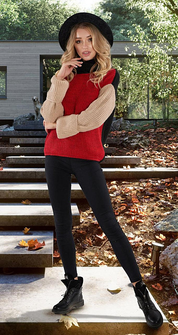 Светр триколірний (42-46) Київ - фото 3