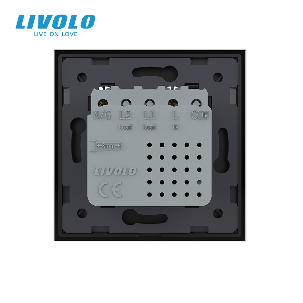 LIVOLO Розетка USB Type-C з Power Delivery 45W LIVOLO чорна матова скло Коломия - фото 2
