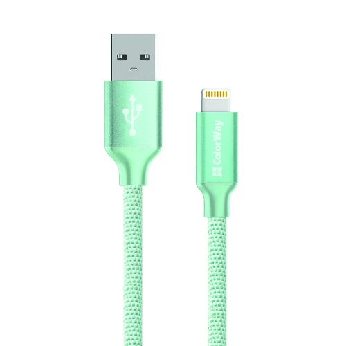 Кабель USB Lightning ColorWay CW-CBUL004-MT 2,1А 1м м'ятний Житомир - изображение 1