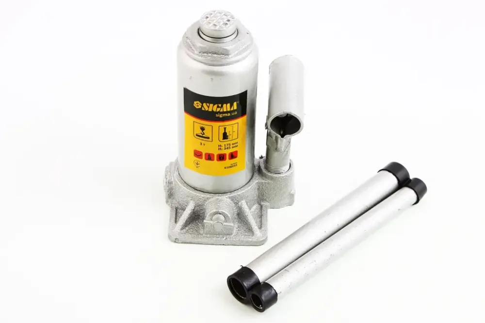 Домкрат гідравлічний 3 т 193-33м Sigma з передохр. клапаном Вінниця - фото 1