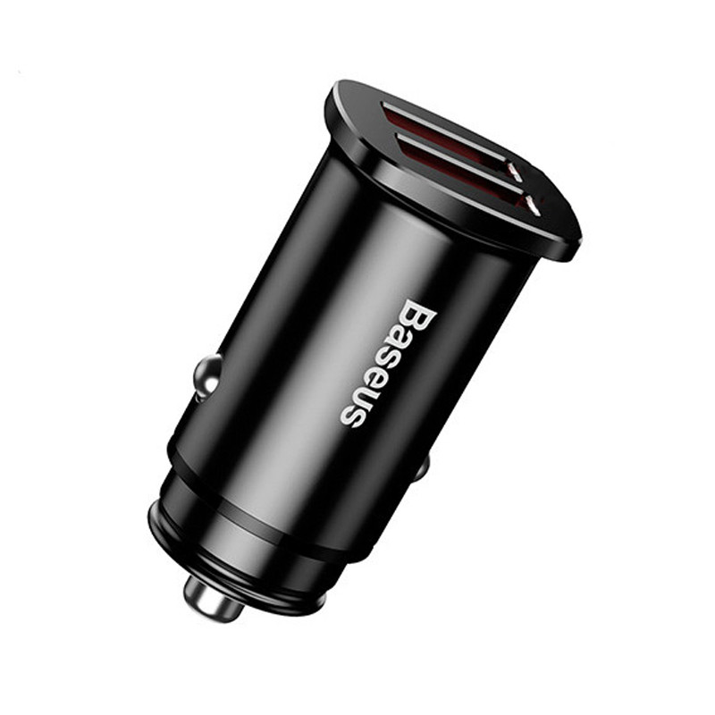 Автомобільний зарядний пристрій BASEUS B5-C15Q Dual QC3.0 Car Charger 30W (Чорний, два USB-порта) Николаев - изображение 1