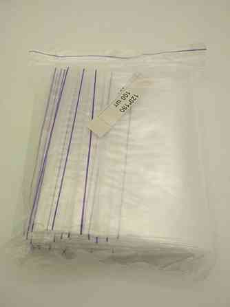 Пакеты Zip-lock 12×18 см 100 шт — прозрачные пакеты с замком-струна для хранения, фасовки и упаковки Харьков