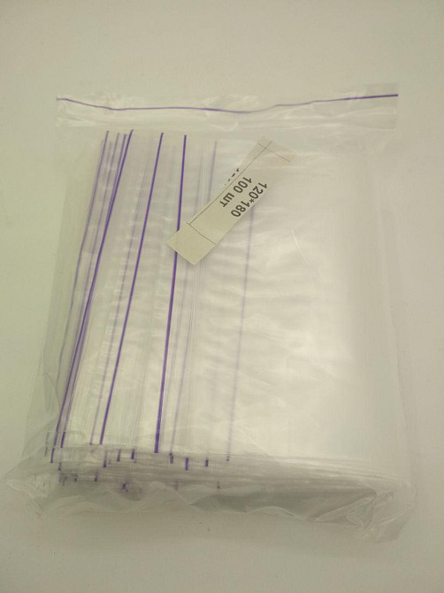 Пакеты Zip-lock 12×18 см 100 шт — прозрачные пакеты с замком-струна для хранения, фасовки и упаковки Харьков - изображение 4