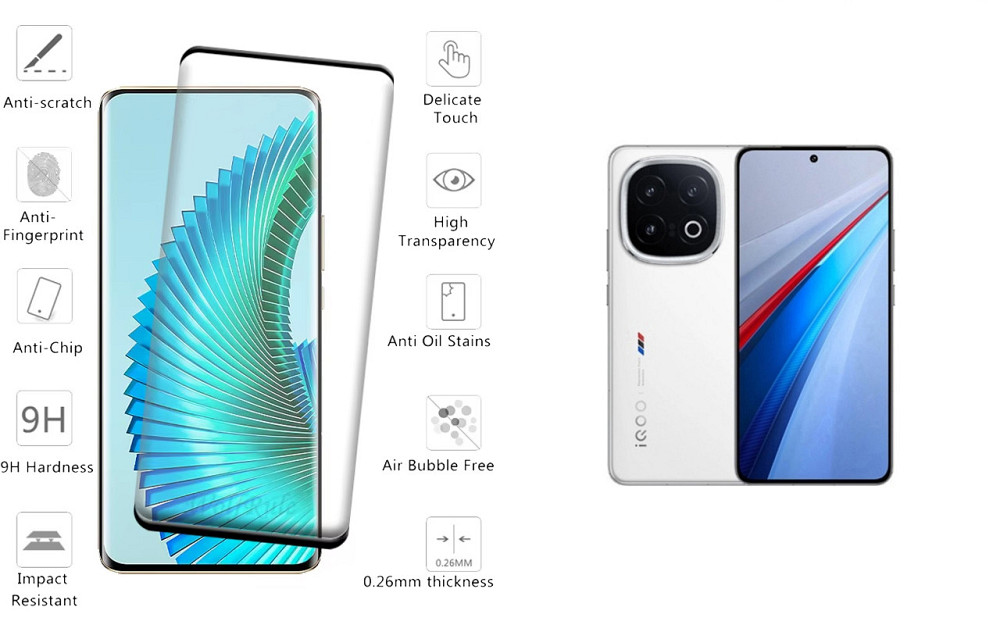 Защитное стекло HyperGlass Pro для Vivo iQOO 13 – максимальная чувствительность и защита Киев - изображение 2