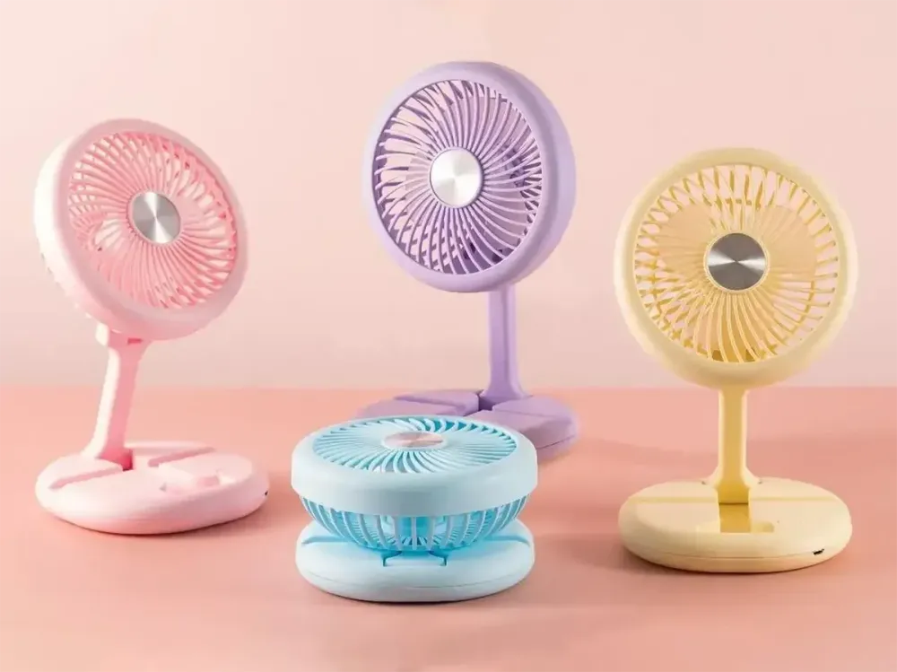 Портативний настільний вентилятор W1646 з підставкою для телефону 400 мАг, Час роботи: 1–3 години Одеса - фото 1