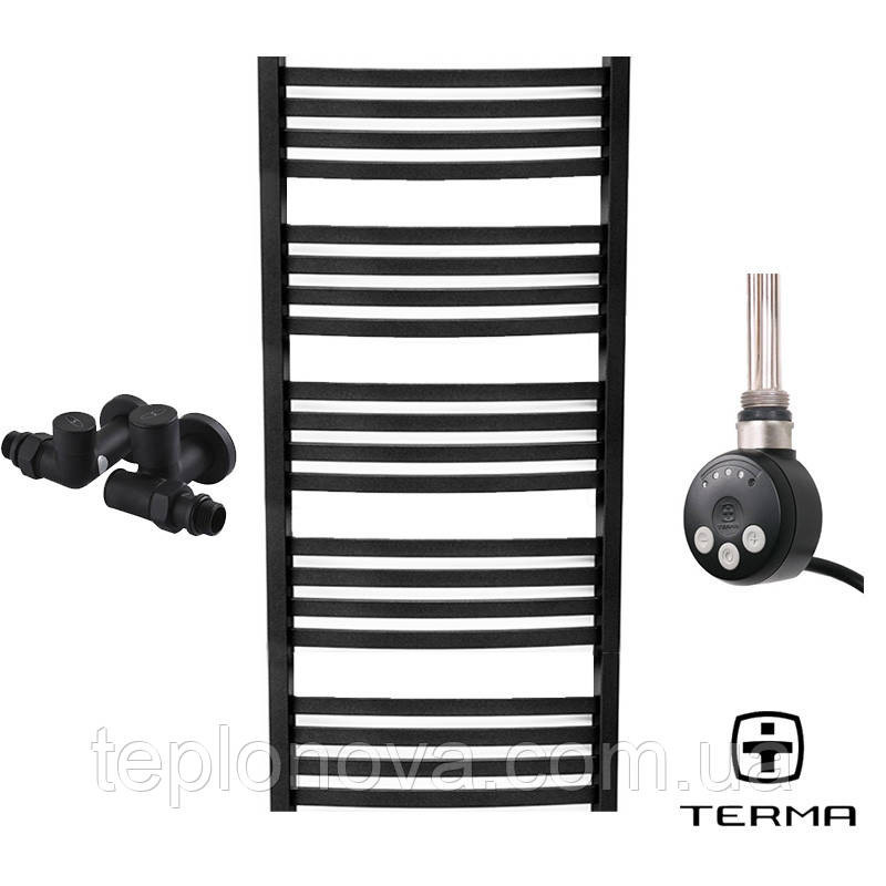 Комбінована Рушникосушка Чорна Плоска 1210х500 Terma Dorota Чернівці - фото 1