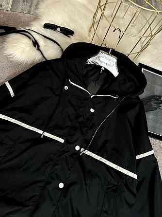 Женская ветровка оверсайз с двойным капюшоном плащевка эмми Одесса