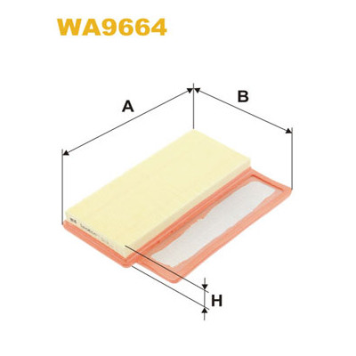 Воздушный фильтр для автомобиля Wixfiltron WA9664 Винница - изображение 1