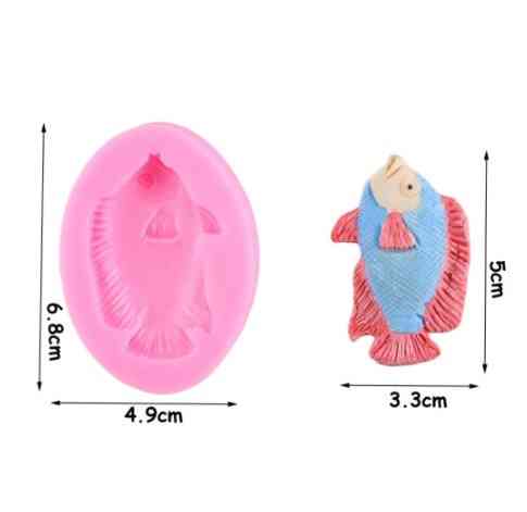 Молд силиконовый рыба Наполеон 68 на 49 мм розовый Киев