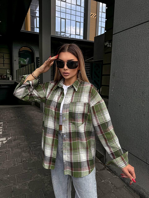 Жіноча сорочка в клітинку ( з накатом) Одеса - фото 4