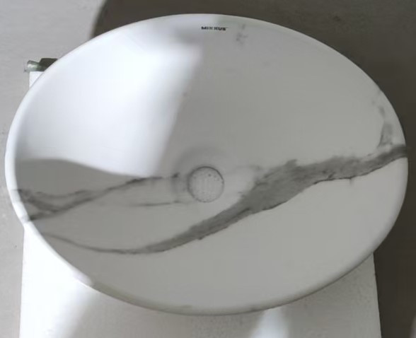 Раковина накладна MIXXUS PREMIUM ELLIPSE-0108 MARBLE 400х330х145mm   ( MP6526 ) 29206 Харьков - изображение 5