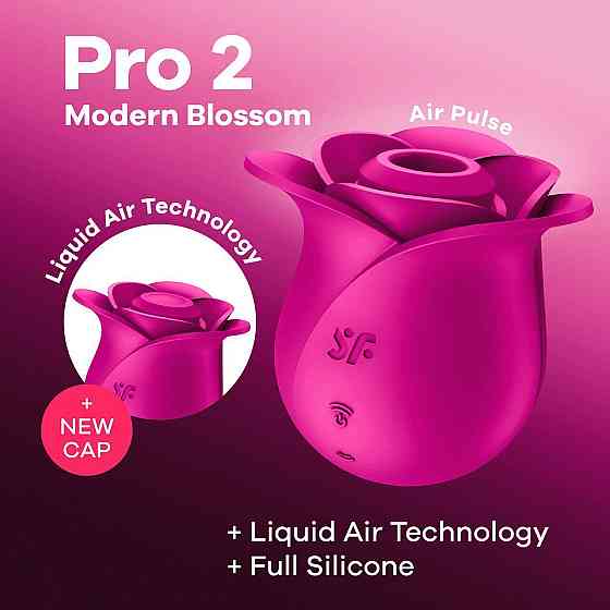 Вакуумный клиторальный стимулятор Satisfyer Pro 2 Modern Blossom, технология Liquid Air Sex Aura Киев