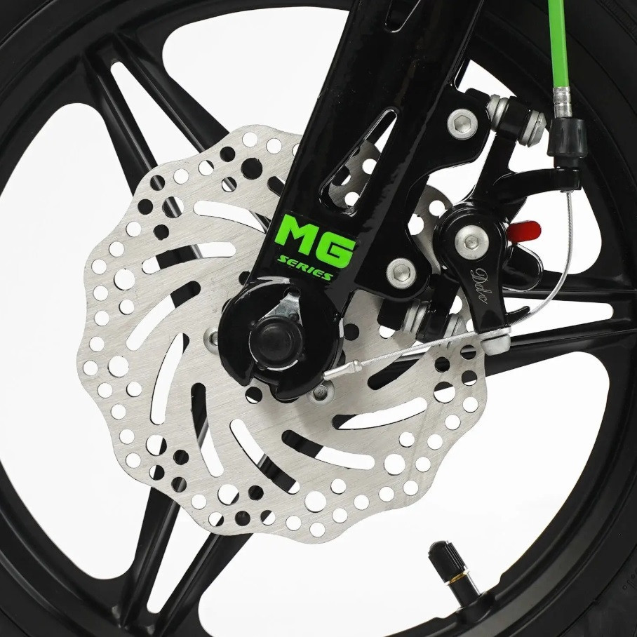 Велосипед Corso Connect двоколісний 14 дюймів з додатковими колесами Салатовий (MG-14155) Чернігів - фото 4