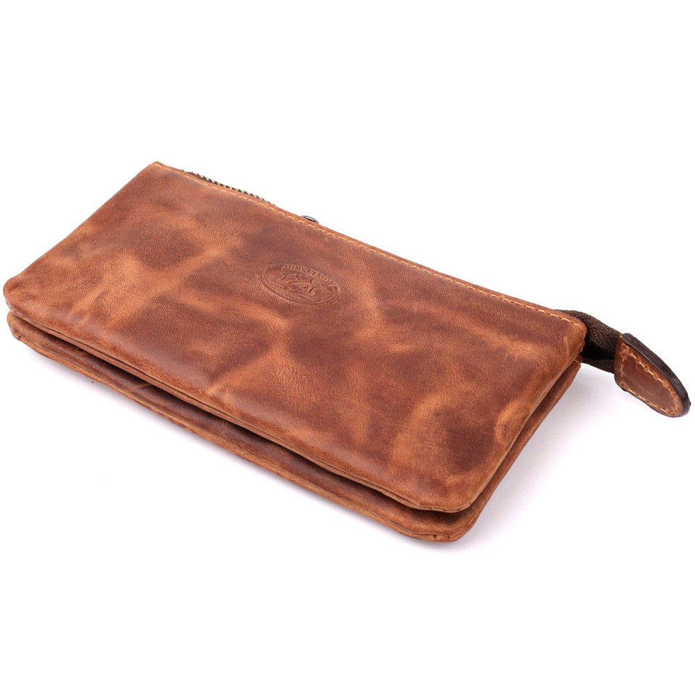 Практична ключниця на два відділення з матової натуральної шкіри Tony Perotti 20837_1 (3350 whisky) Світло-коричневий Київ - фото 5