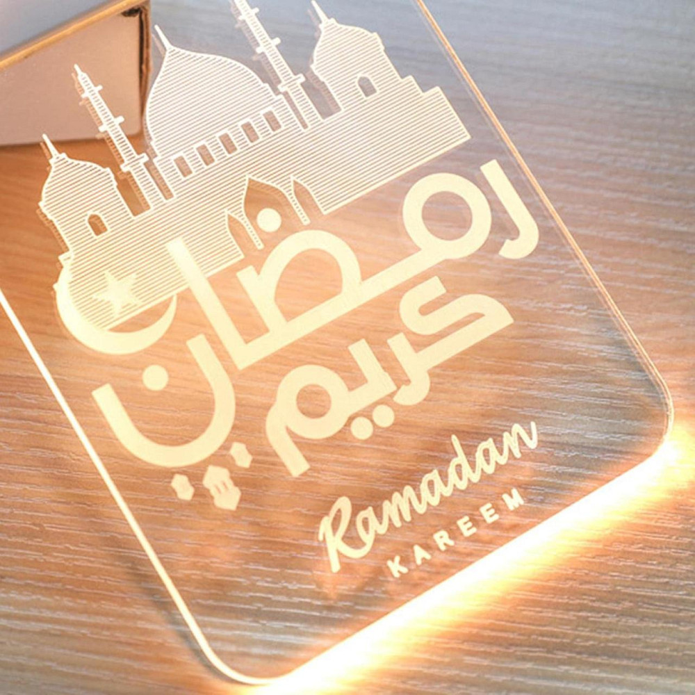 Декоративная LED лампа Ramadan, набор 2шт, на батарейках, украшение на стену или окно Рамадан Киев - изображение 2