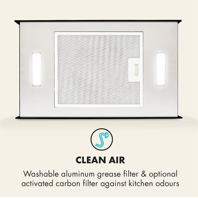 Люстра L острівна витяжка 60 см відпрацьоване повітря: 590 м3/год світлодіодне сенсорне скло чорний Рівне - фото 4