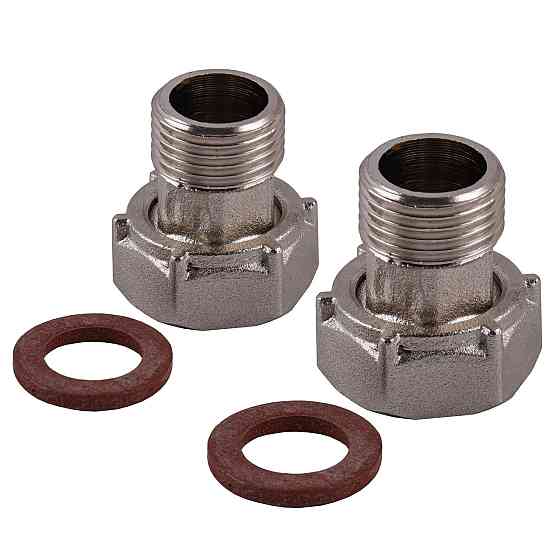 Комплект штуцерів 3/4″х1/2″ВЗ нікельований NU433B OPTIMUM (000030898) Київ