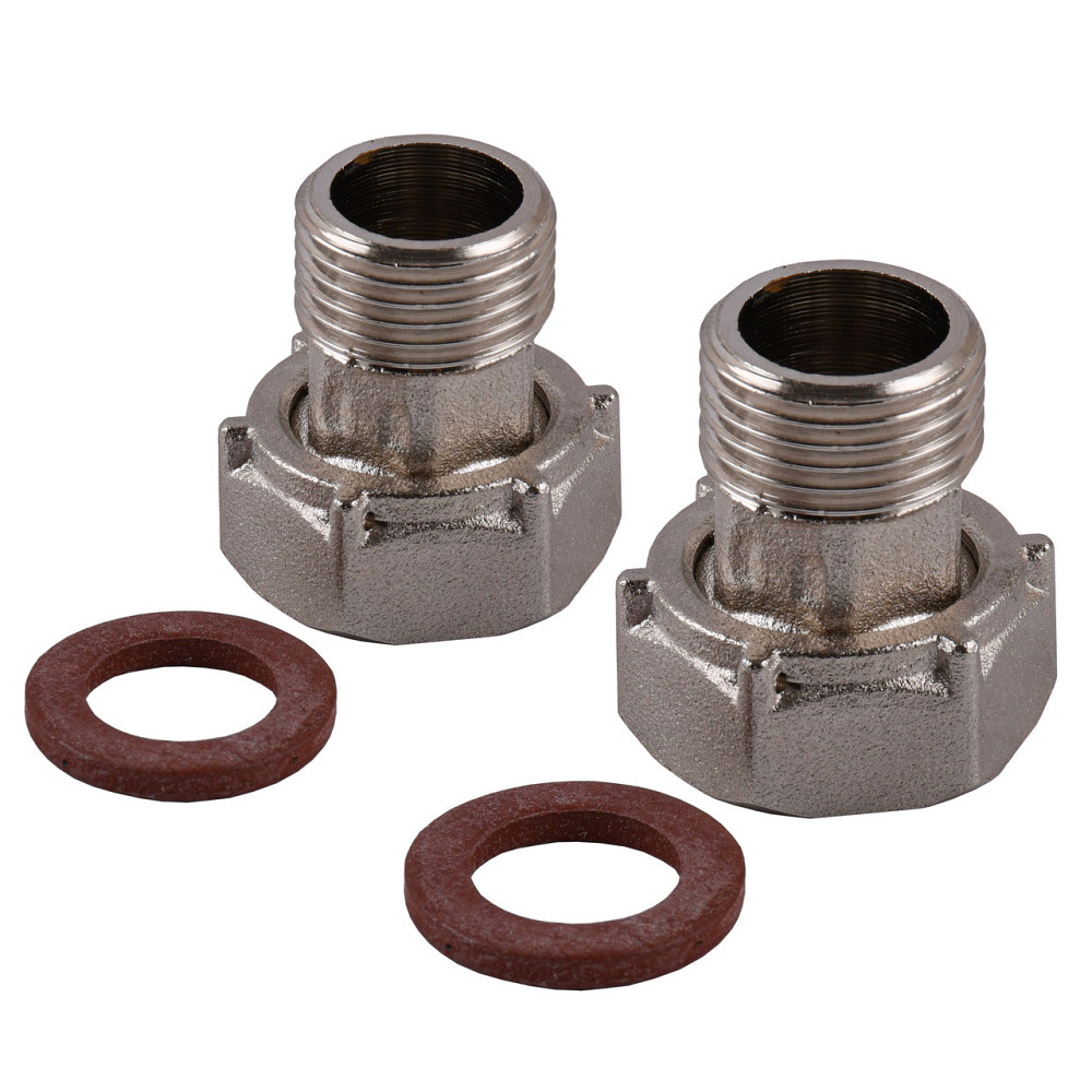 Комплект штуцерів 3/4″х1/2″ВЗ нікельований NU433B OPTIMUM (000030898) Київ - фото 2