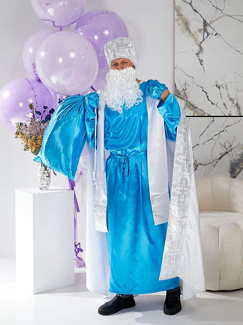 Костюм Святого Николая білий + блакитний Одеса - фото 5