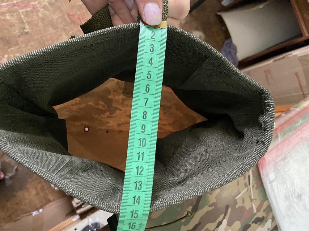 Підсумка для скидання магазинів тактична щільна горловина з утяжкою колір піксель з кріпленням molle Одеса - фото 13