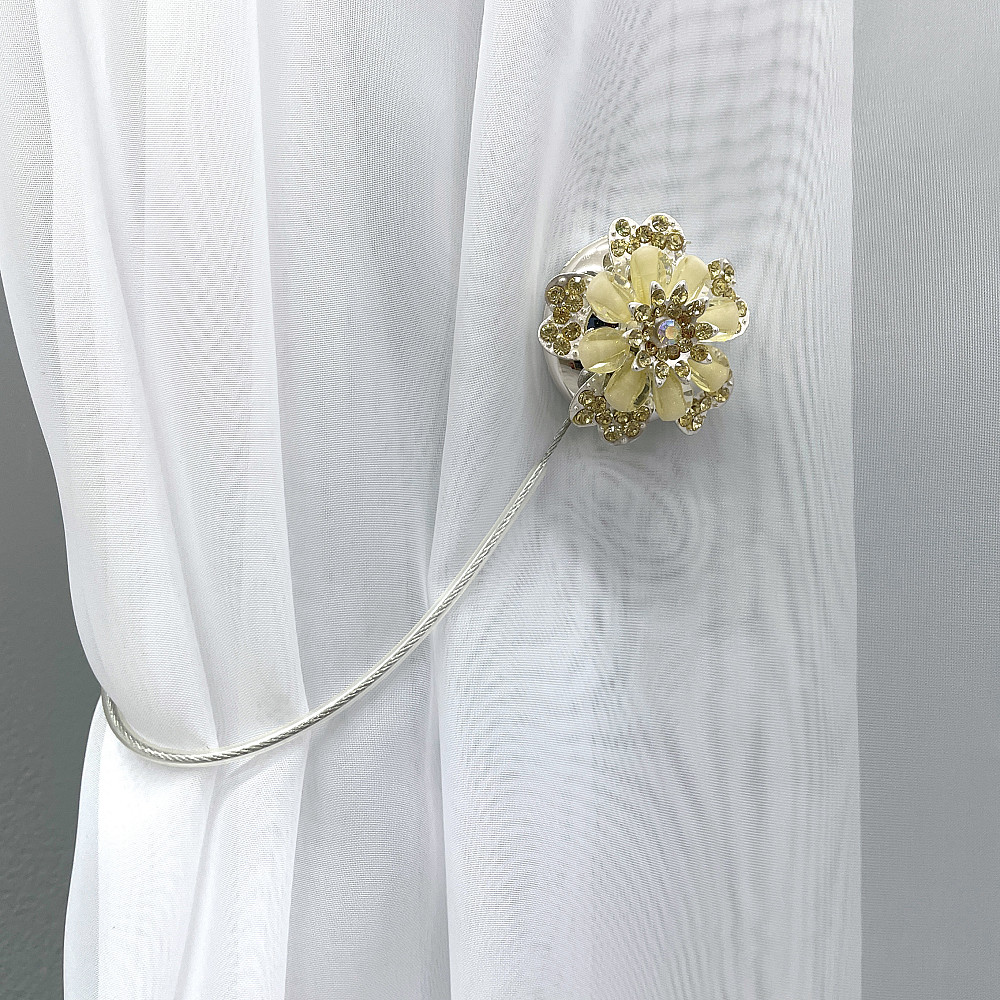 Магніти для штор та гардин "Flowers" набір 2 шт Золотистий (81-185) Київ - фото 3