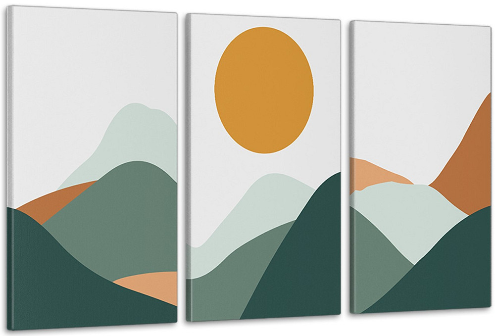 Модульная картина в гостиную / спальню  Гірський пейзаж    ART-191_3A Киев - изображение 1