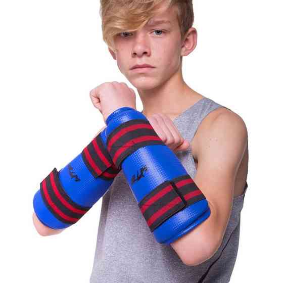 Защита голени и предплечья для тхэквондо WTF BO-4382 размер S-XL цвета в ассорт. Защита для боевых искусств Киев