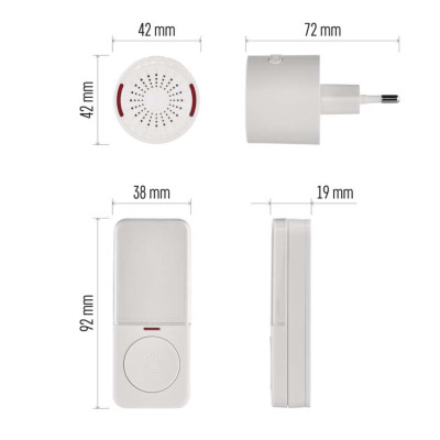 Дверной звонок EMOS беспроводной EMOS P5734 (P5734) Винница - изображение 3