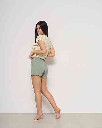 Женская пижама комплект с шортиками Вискоза - Фламинго Nicoletta 90508 M Киев