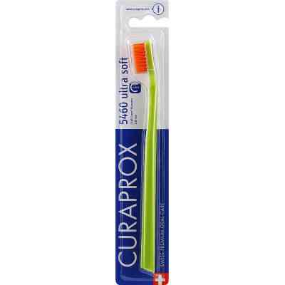 Зубная щетка Curaprox CS 5460 Ultra Soft Ультрамягкая D 0.10 мм Салатовая с оранжевой щетиной (CS 5460-33) Винница