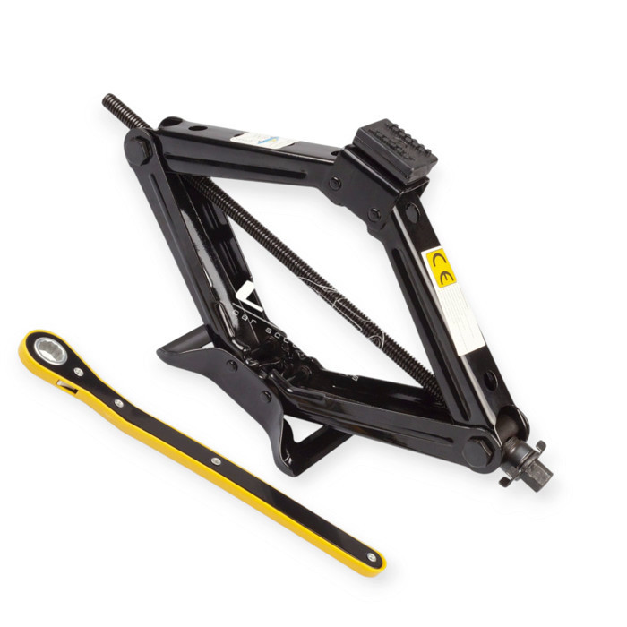 Домкрат ромбовий 2 т, 110-400 мм, гумова опора, тріскачка Мукачево - фото 1