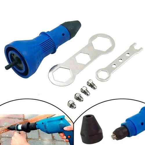 Насадка-заклепочник на дрель и шуруповерт для вытяжных заклепок универсальная металлическая Киев