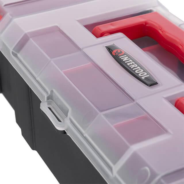 Органайзер 18", 7 комірок, 6 зйомних перегородок, 46х16.5х12.2см INTERTOOL BX-4043 Київ - фото 8