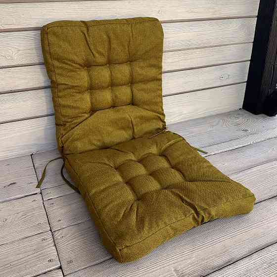 Подушка для стільців (50x120х8 см) подвійна Decorator Мальмо колір мустард 84-126 Київ