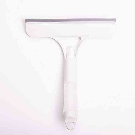 Швабра-щітка з пульверизатором і скребком для миття вікон, дзеркал та гладких поверхонь Біла HP-35015-26W Київ