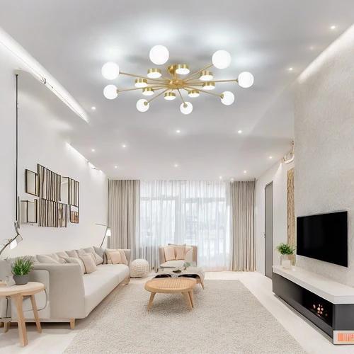 Светодиодная люстра Яркая 8920 (Золотистая) на 16 плафонов Винница - изображение 5