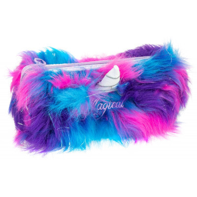 Пенал Cool For School плюшевый 1 отделение Magical синий (CF87106) Винница - изображение 1