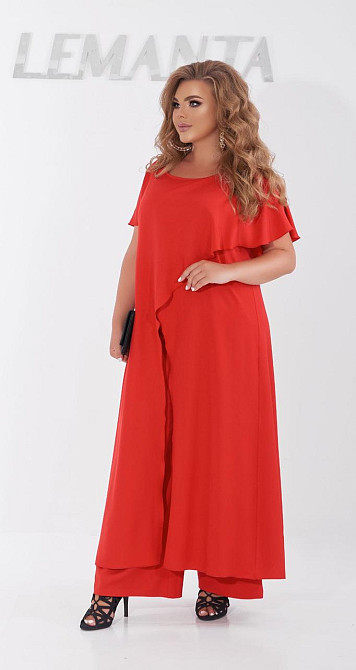 Ошатний брючний костюм великого розміру (52) Київ - фото 3