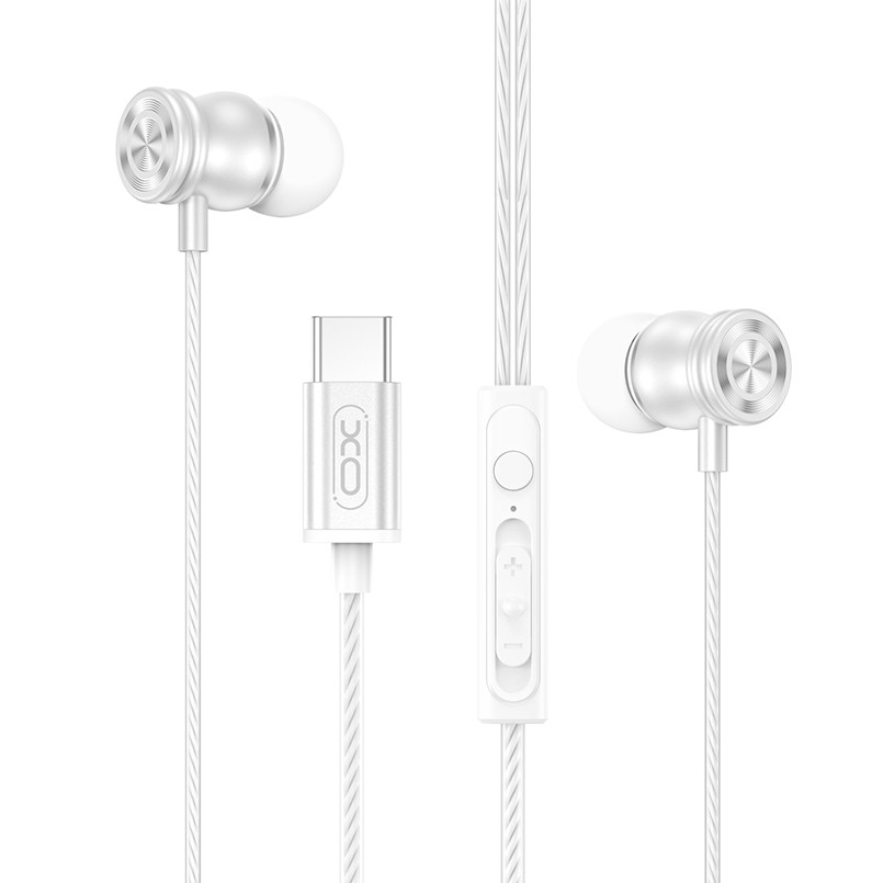 Навушники дротові XO EP80 In ear Type-C білі Львів - фото 1