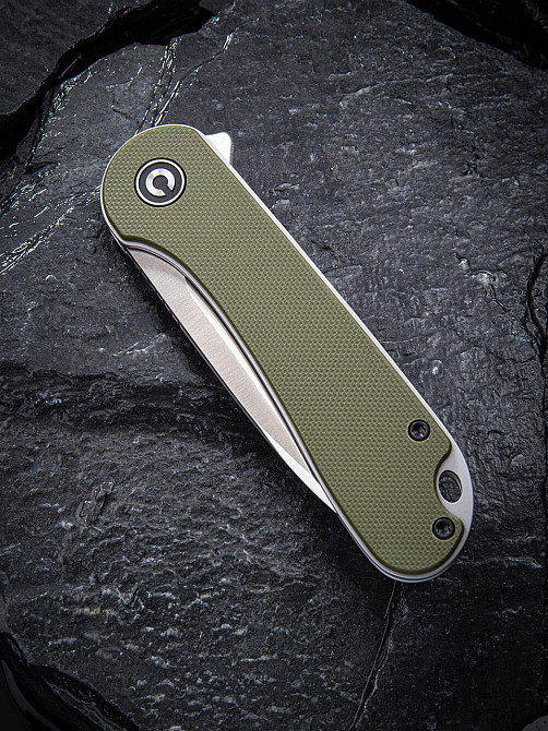 Нож складной карманный Civvi Elementum, (7.5 см) D2 / G10 оливковый Киев - изображение 4