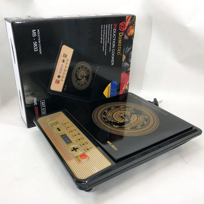 Удобная настольная плита для приготовления блюд Domotec MS-5833 2000 Вт, Комфорка электрическая SQ-34 Львов - изображение 9