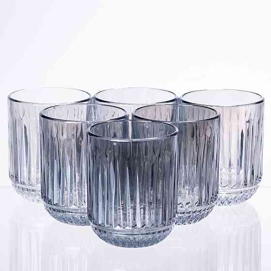 Голубі скляні стакани 250 мл, 6 шт Київ