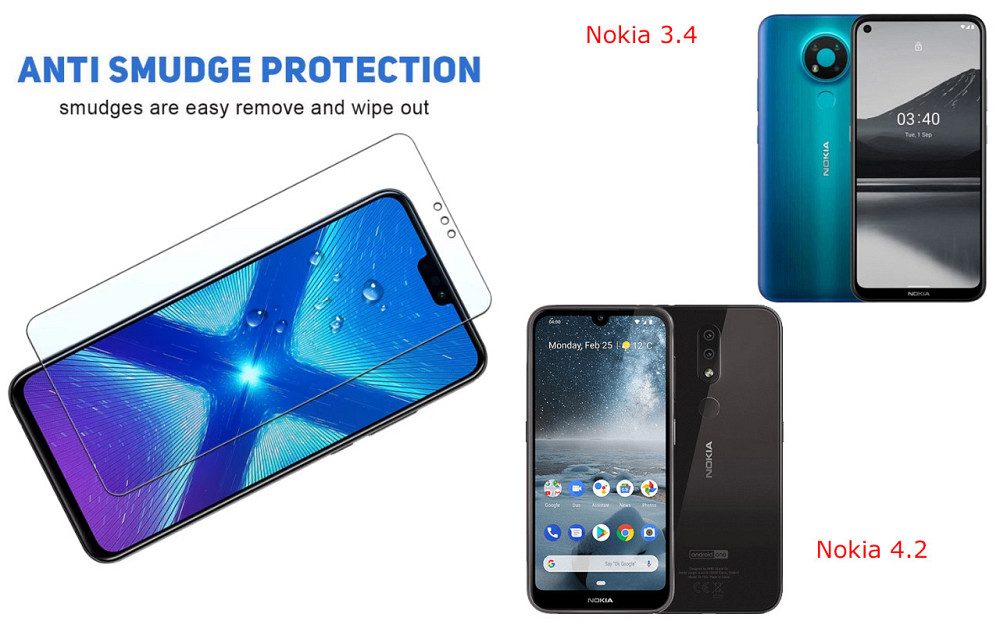 Защитное стекло NeoGlass для Nokia 3.4, Nokia 4.2 – ультрапрозрачное и устойчивое Киев - изображение 3