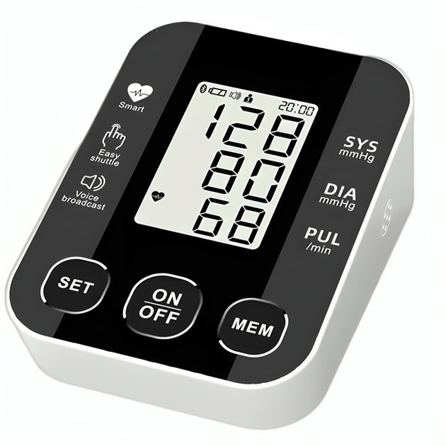 Автоматический тонометр для измерения давления с работой от батареек USB ЖК-дисплеем индикатором заряда MA-95 Львов - изображение 3
