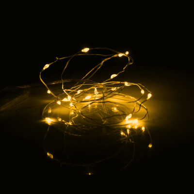 Гирлянда YES! Fun Нить на медной проволоке 20 LED Желтая 2 м Статичная На батарейках (975023) Винница - изображение 3