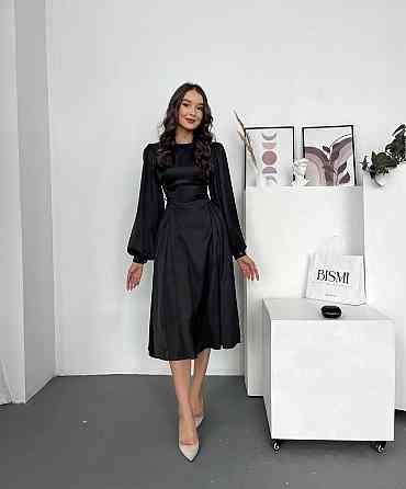 Женское элегантное миди платье со шнуровкой по бокам шелк Армани 46/48 Одесса