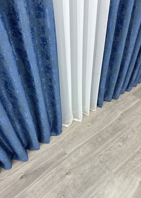 Шторна тканина жакард, колекція "Sultan XO" Туреччина колір синій 1149ш Київ - фото 14