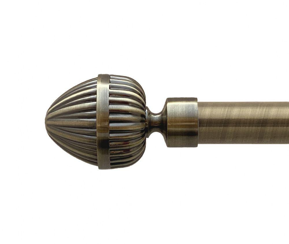 Карниз Orvit Одеон металевий однорядний техно гладка труба кільце металеве Антик 25 мм 300 см (00-00025895) Львов - изображение 2